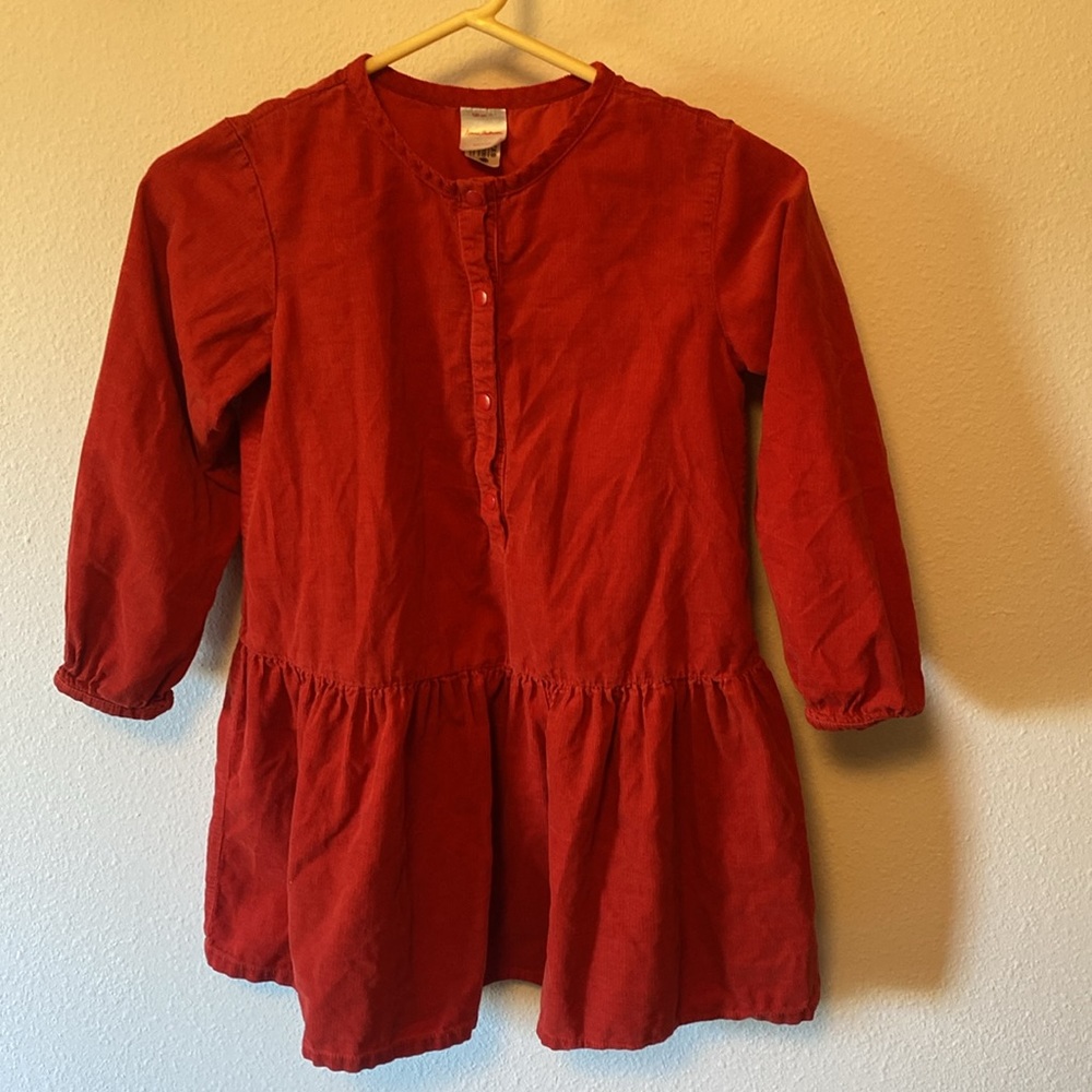 Hanna Anderson Red Corduroy Dress size 130(8)
